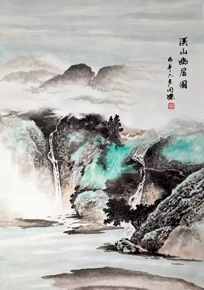 溪山幽居图赏：一纸水墨 晕染出隐世山水的清宁